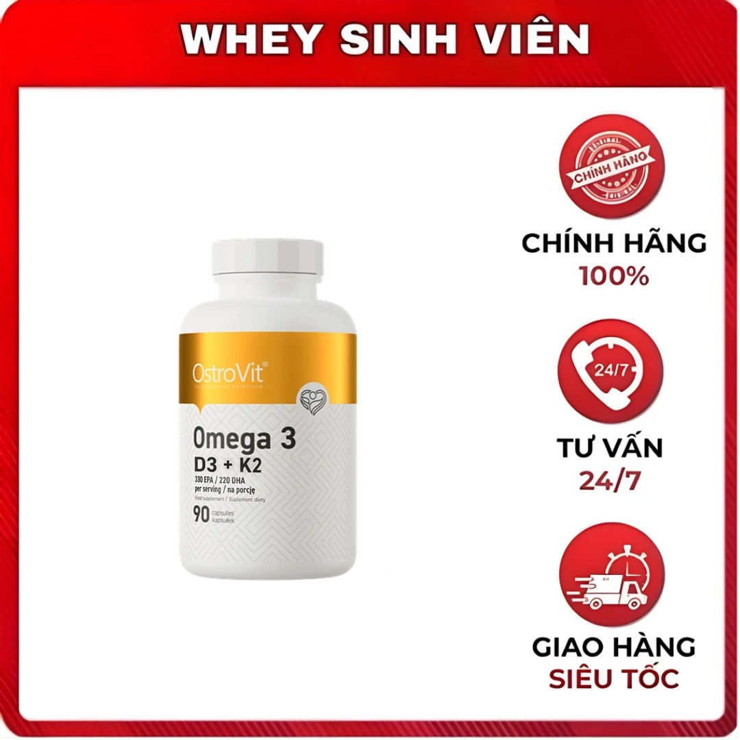 Viên dầu cá ostrovit omega 3 d3 + k2 - omega3 d3 k2 - mọi dưỡng chất cho 1 cơ thể khỏe mạnh