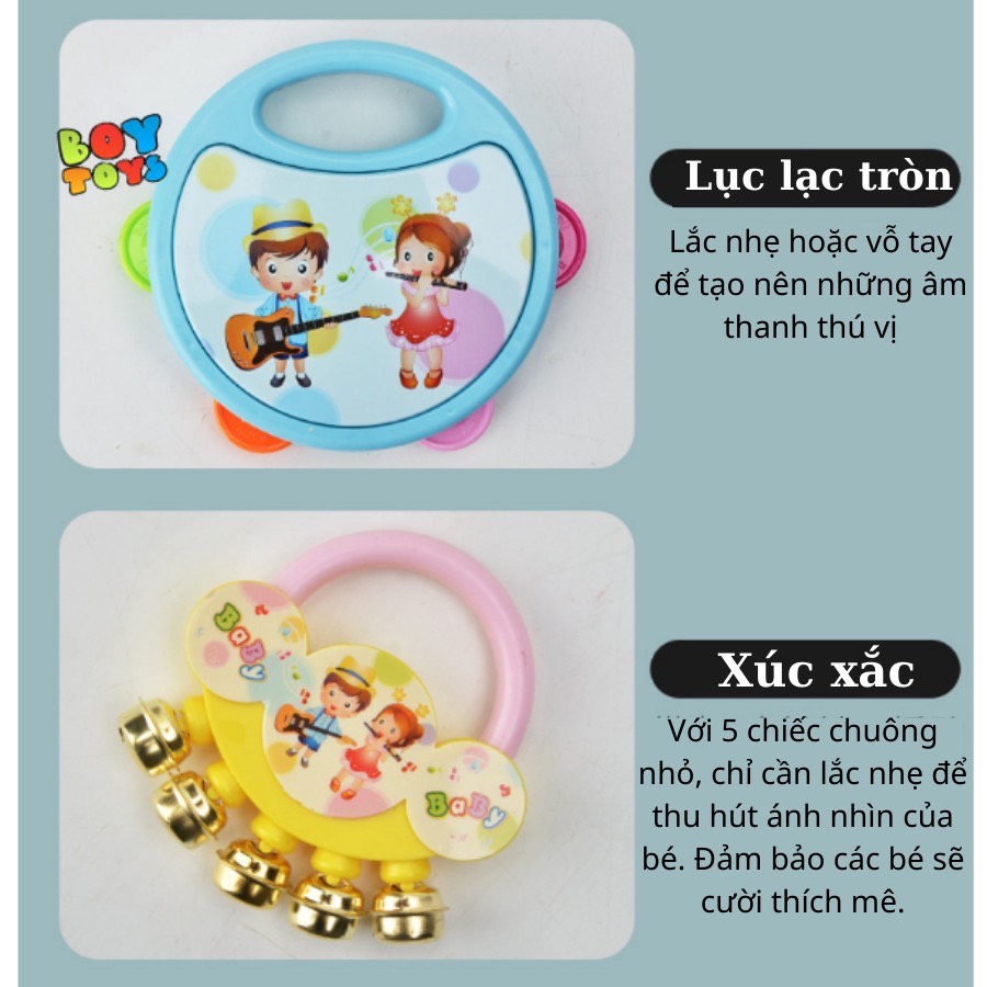 Bộ Đồ Chơi Xúc Xắc Lục Lạc 5 Món Cho Bé Yêu
