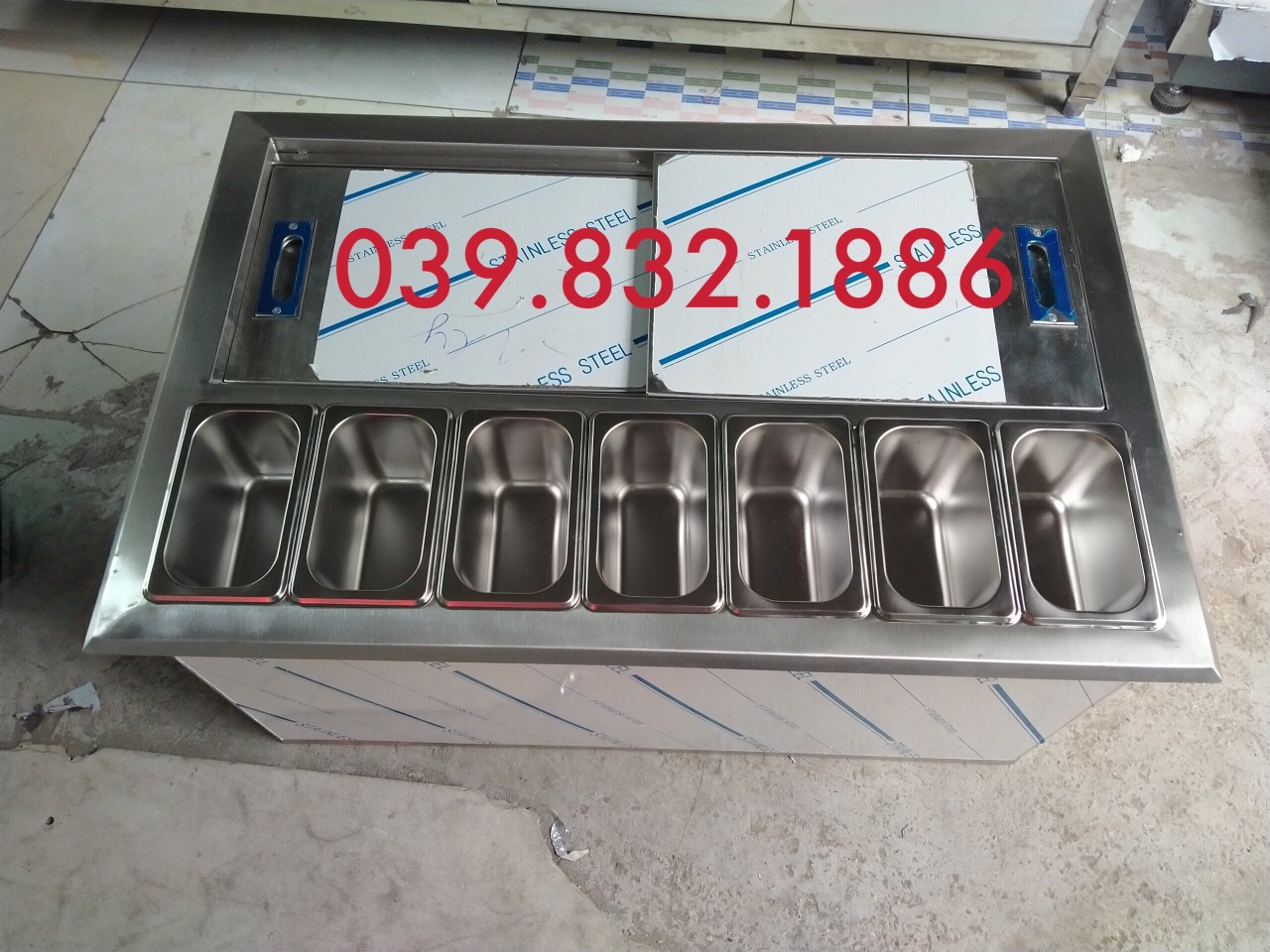 Thùng đá inox quầy bar