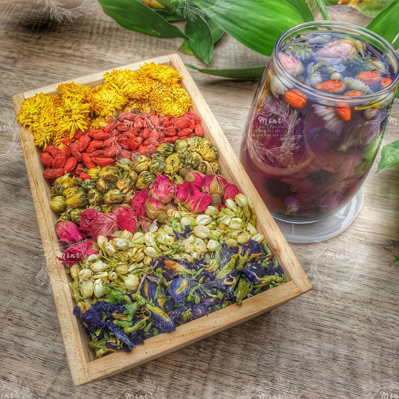 Lục Trà Hoa (Trà Hoa Mix 6 Vị) - Hộp 10 Set