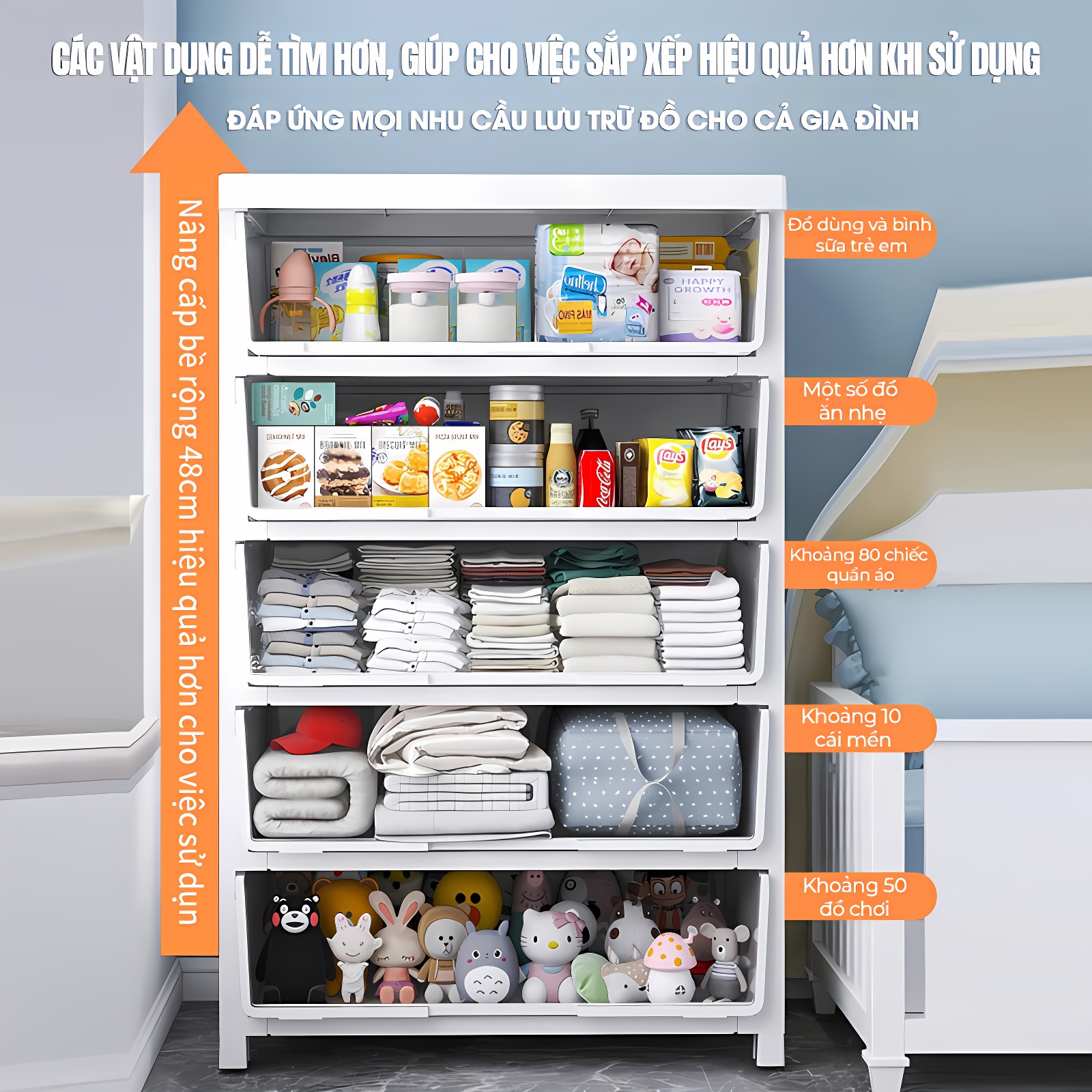 Tủ Nhựa Đựng Quần Áo , Tủ Đựng Đồ