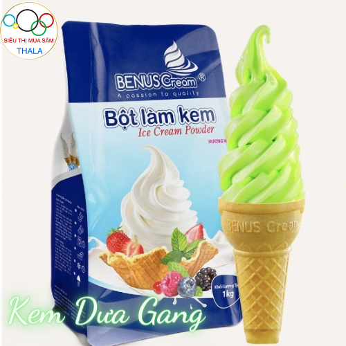 Bột làm kem vị Dưa Gang