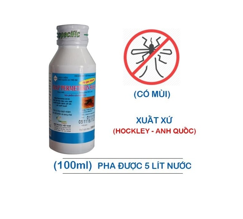 [HCM]Thuốc diệt muỗi Map Permethrin 50EC (chai 100ml)