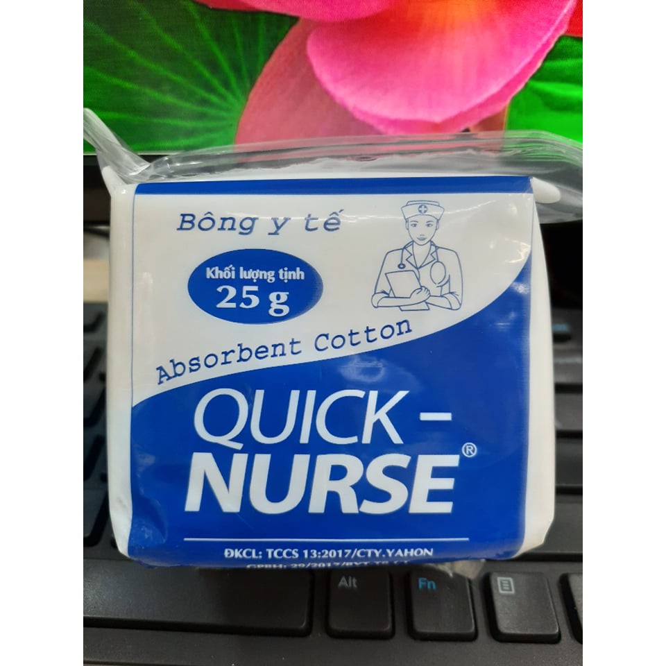 [HCM]Bông Gòn Y Tế Quick Nurse gói 25g