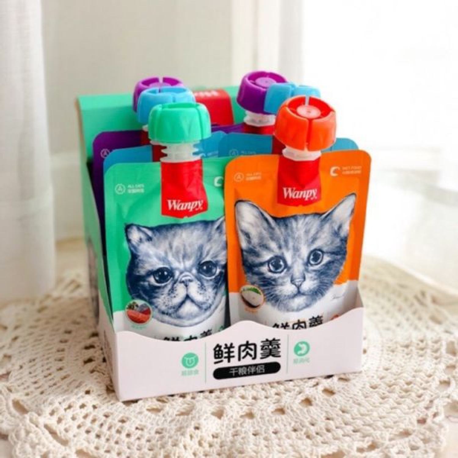 Súp thưởng Wanpy cho mèo tuýp 90gr có nắp vặn
