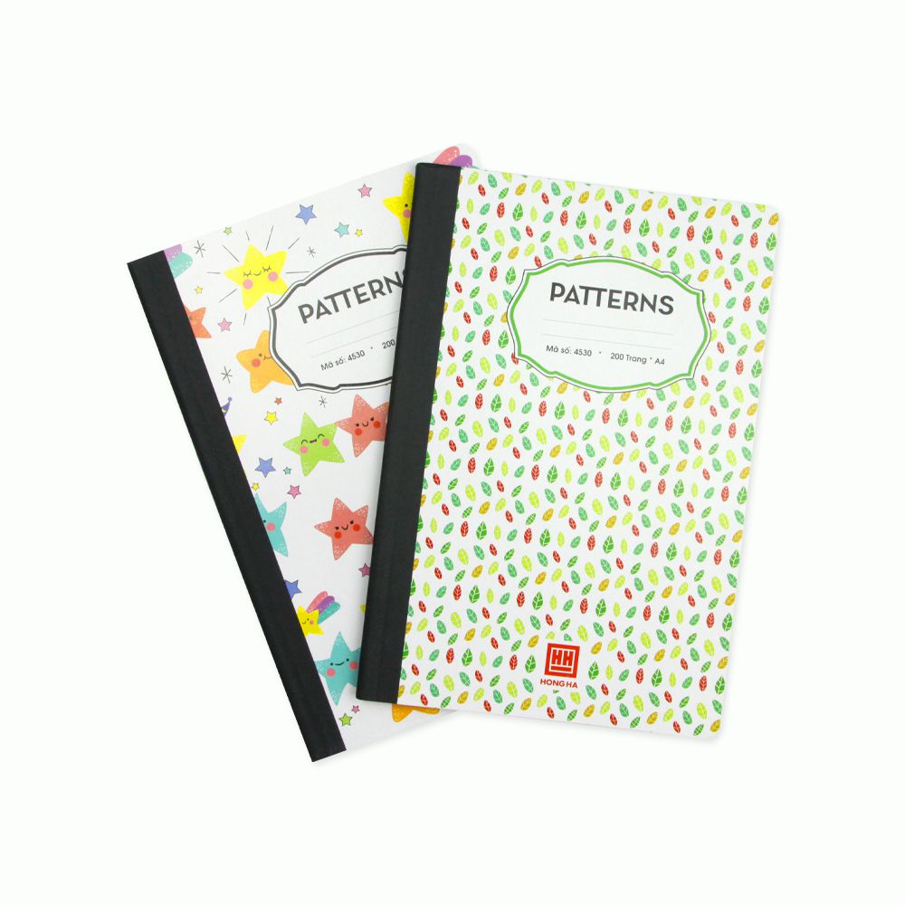 Tập Hồng Hà Patterns 200 trang A4 4530
