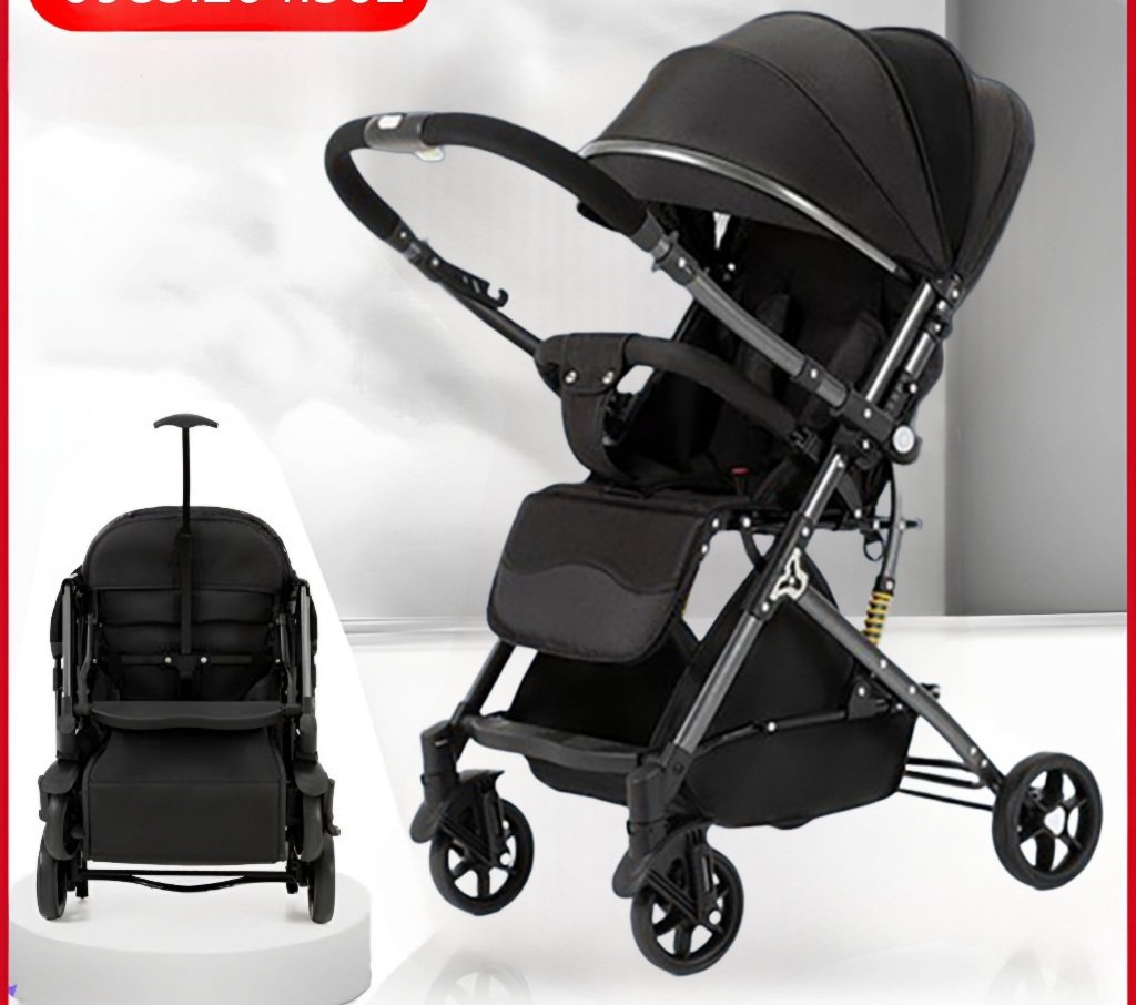 Xe đẩy du lịch 2 chiều 3 tư thế gấp gọn có tay kéo như vali