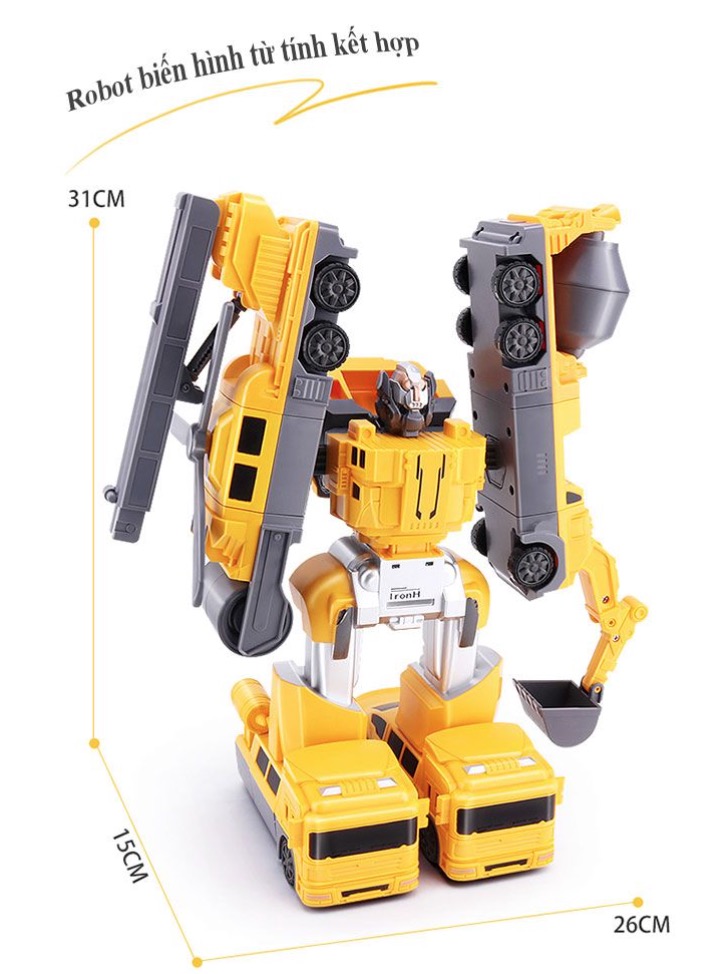 Bestmart - Bộ Robot mô hình Magnetic CITY ENGINEERING 21pcs