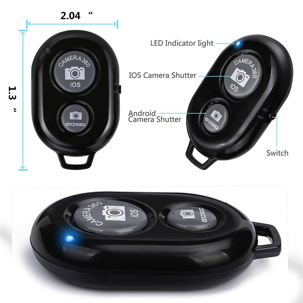 Remote Chụp Hình Điện Thoại Remote Bluetooth (Hỗ trợ Android và iOS)