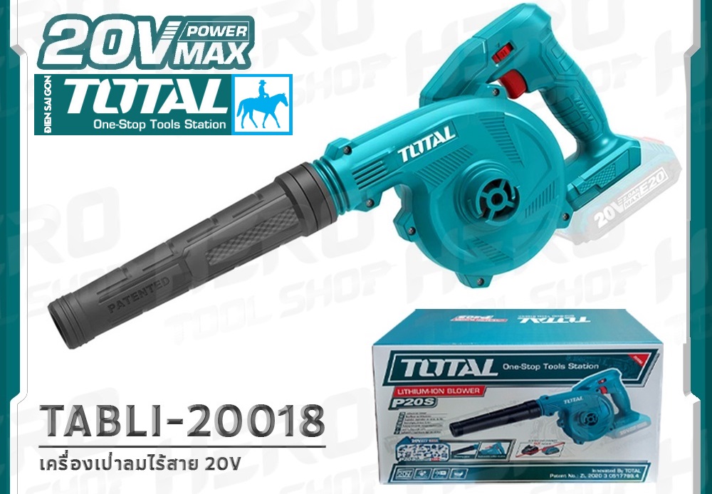 Máy thổi bụi dùng pin Sạc 20V TOTAL TABLI20018