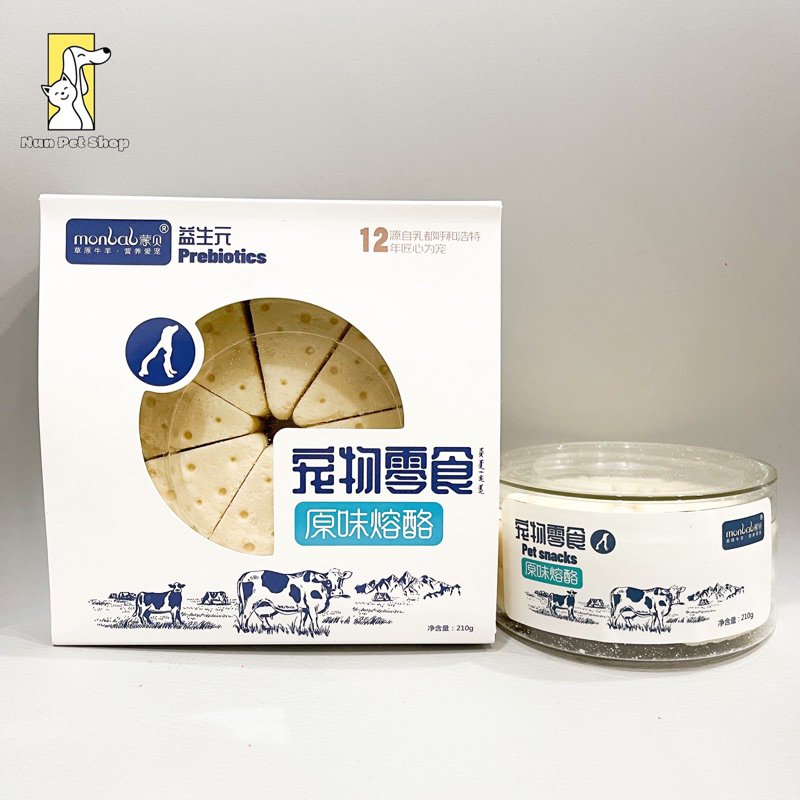 Lẻ 01 viên phô mai Monbab chứa nhiều dưỡng chất cần thiết cho thú cưng