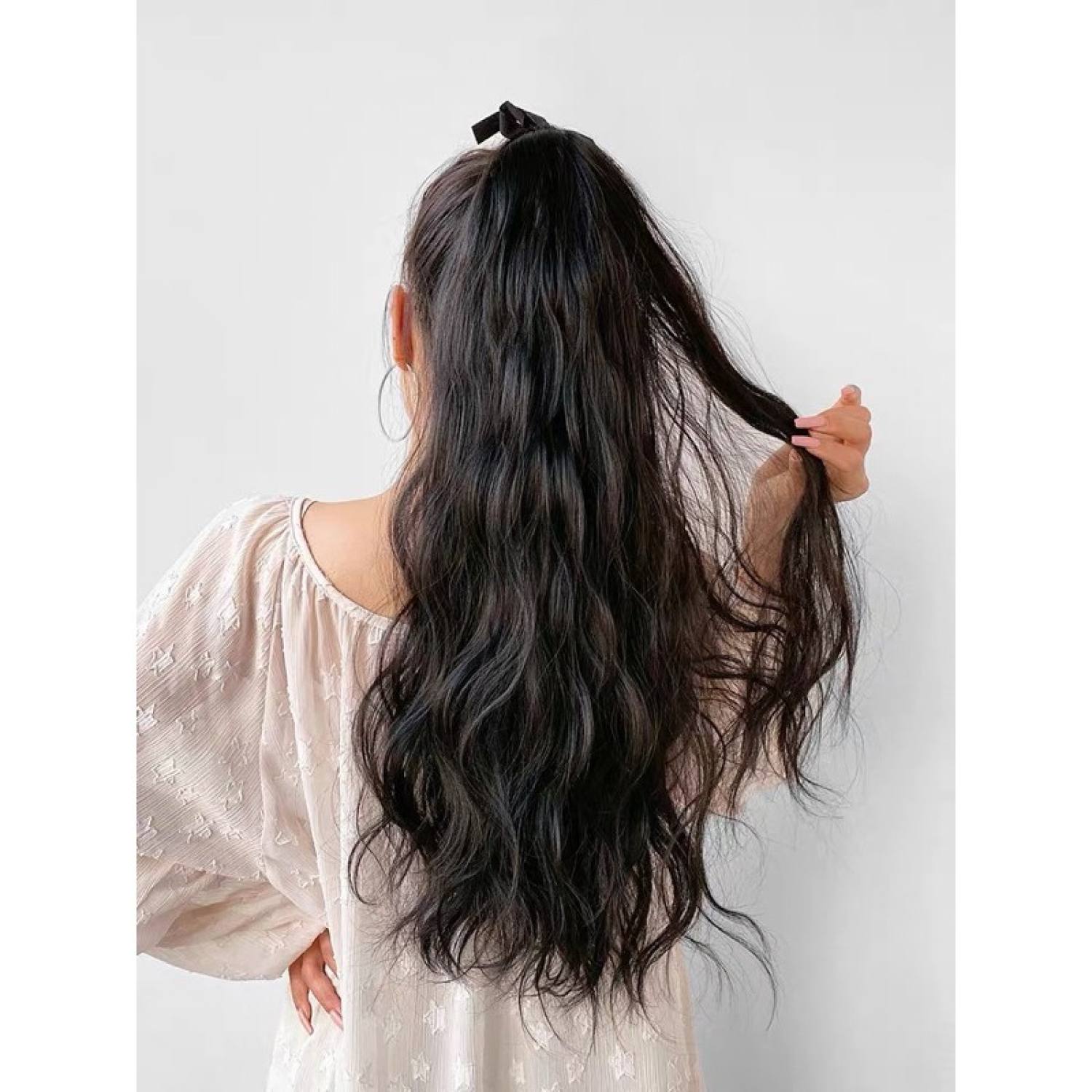 Tóc giả nữ đẹp🌸FREESHIP🌸Tóc giả buộc xù dài ms024