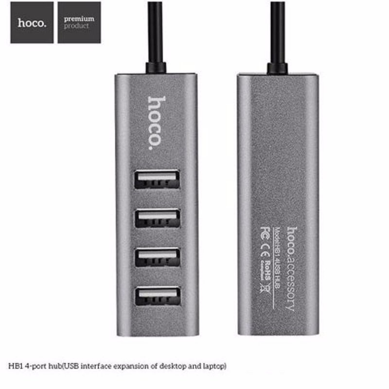Bộ Hub Chia Cổng USB Hoco HB1 Ra 4 Cổng USB