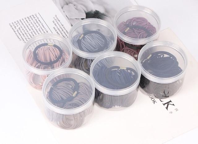 SET 100 DÂY CHUN TRƠN BUỘC TÓC CHO NÀNG 5.0