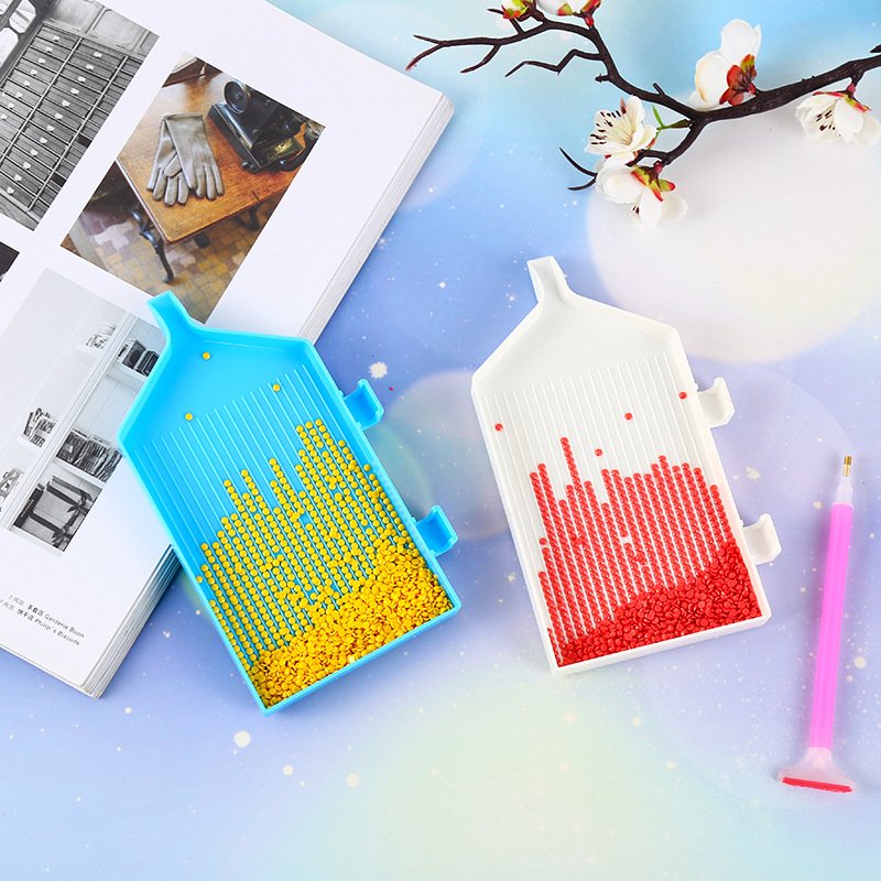 Bộ dụng cụ hỗ trợ gắn tranh đính đá 5D (sáp nến, bút chấm đá, khay...)