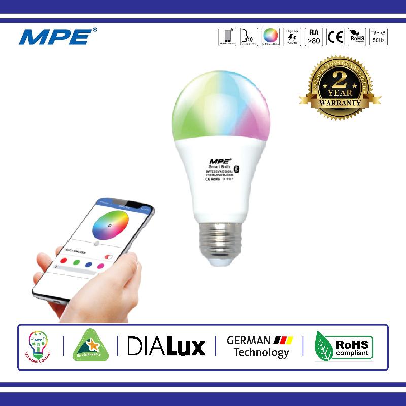 ĐÈN LED BULB SMART MPE 9W WIFI ĐỔI MÀU (LB-9/SC)