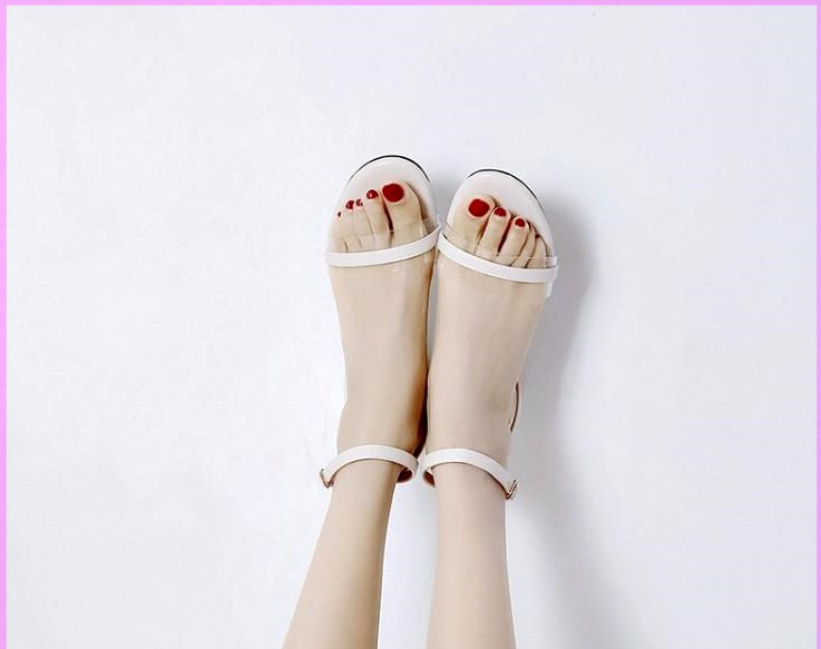 giày sandal nữ gót tròn mũi da mềm 2505