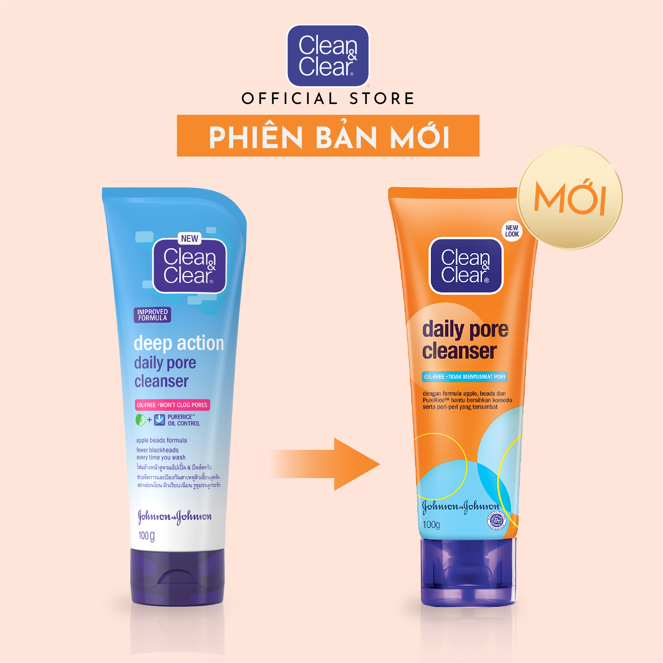 Sữa Rửa Mặt Clean&Clear Chống Nhờn Tác Dụng Sạch Sâu (100g)