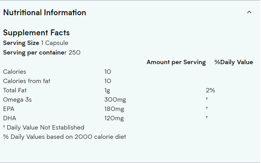 [HCM]FISH OIL - MYPROTEIN - ESSENTIAL OMEGA - 3 - 250 CAPSULES