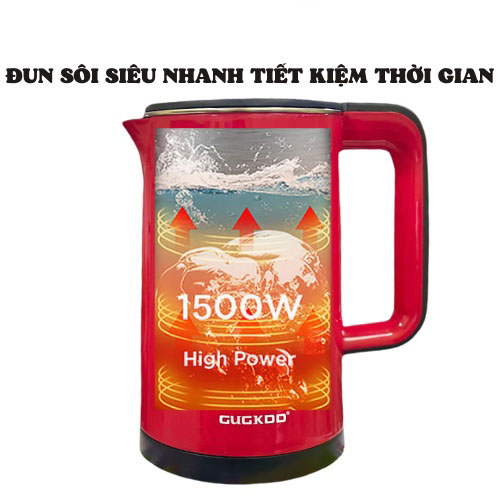bình đun siêu tốc,âm nước siêu tốc,ấm siêu tốc,ấm đun siêu tốc,bình đun nước siêu tốc . CUCKOO ST19 2.5 lít công suất lớn 1500W , lõi inox 304 , vỏ 2 lớp chống bỏng có đèn báo thiết kế siêu đẹp