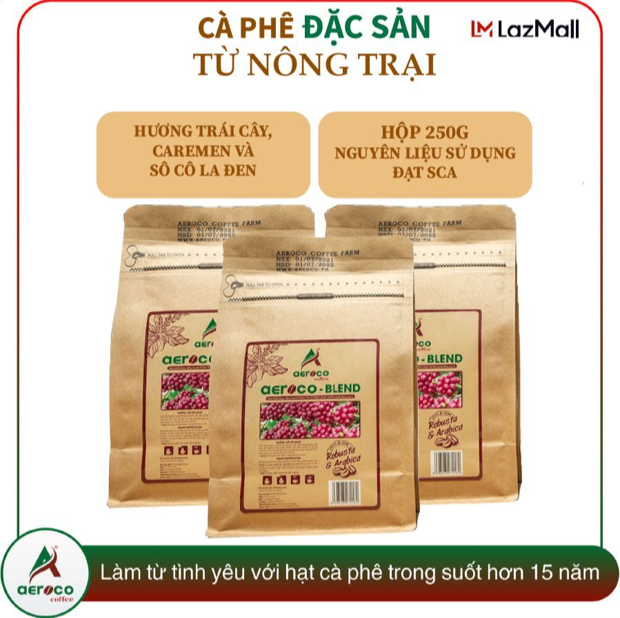 Cà phê phin BLEND AEROCO COFFEE nguyên chất 100%