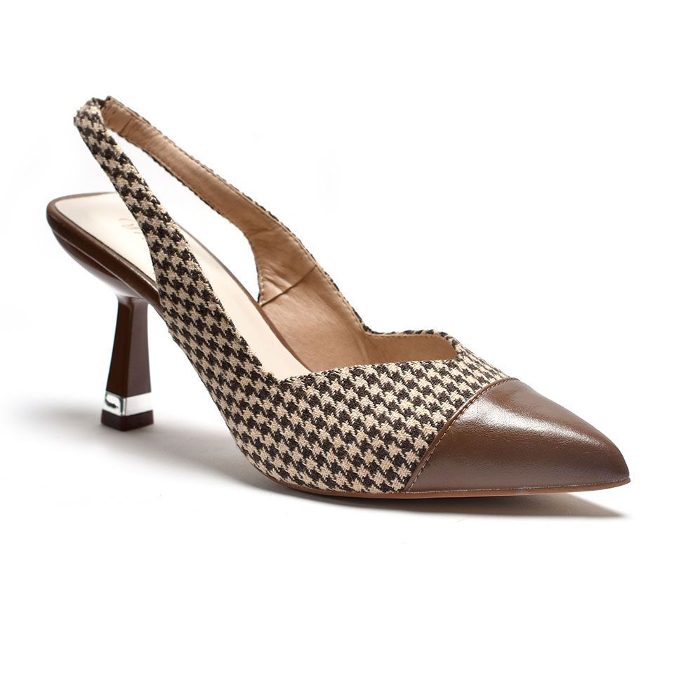 Giày Slingback cao gót Merly 1497 Giày sandal nữ size lớn