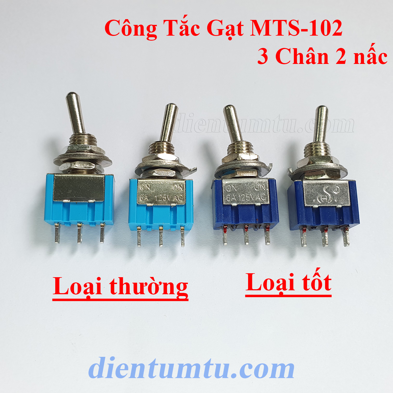 Công Tắc Gạt MTS-102 - MTS-103 - 3A/250V 6A/125V