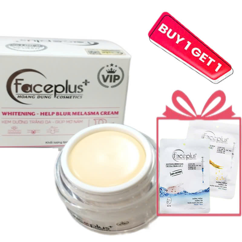 Kem Nám - Tàn Nhang - Đồi Mồi FacePlus+ 15g + tặng mặt nạ