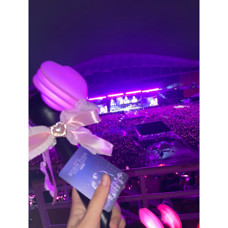 Nơ gắn lightstick kpop đính đá, phụ kiện trang trí lightstick handmade BOT DORIS