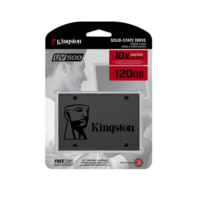[HCM]Ổ cứng SSD 120GB Kingston UV500 2.5-Inch SATA III  ổ ssd  ổ cứng máy tính  ổ cứng laptop  ổ cứng giá rẻ  ổ cứng kingston