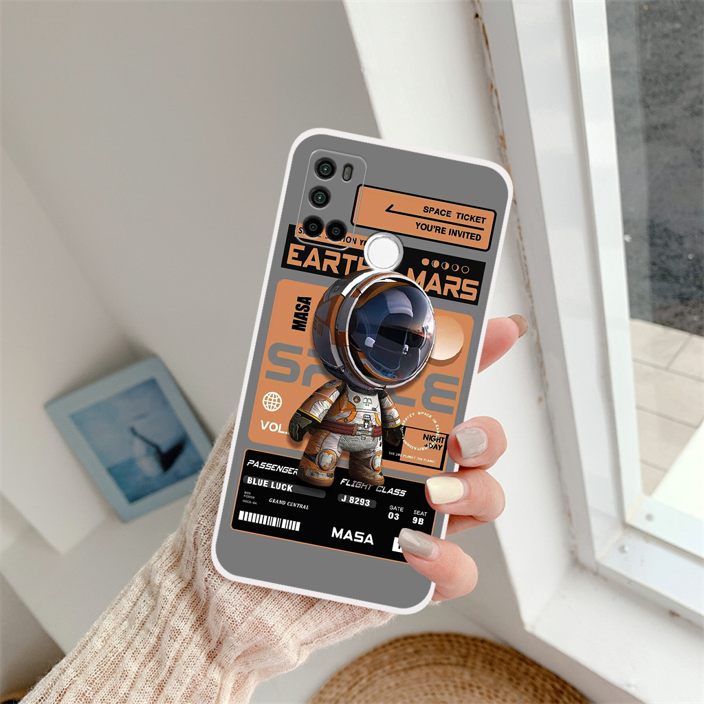 Ốp lưng Vsmart Joy 4 phi hành gia astronaut 3D độc đáo