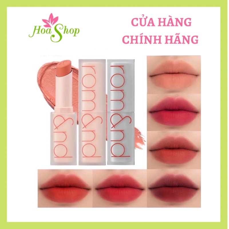 [HOÀN TIỀN 15%]Son thỏi lì romand NEW ZERO MATTE
