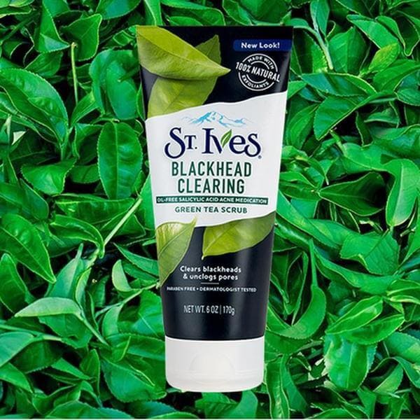 [HCM]SỮA RỬA MẶT TRÀ XANH ST.IVES BLACKHEAD CLEARING GREEN TEA SCRUB 170ML