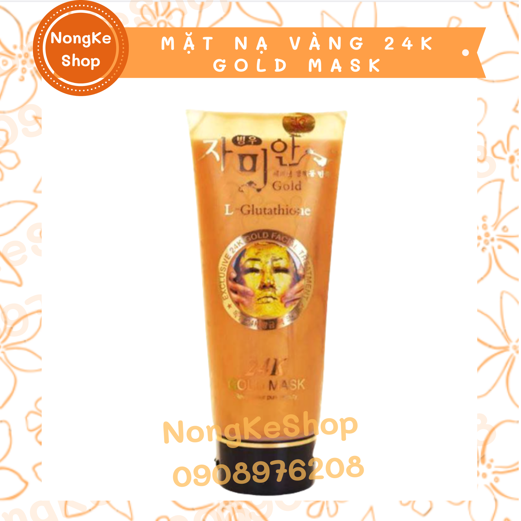 [HCM](100% Thái) Mặt nạ vàng 24k Thái Lan