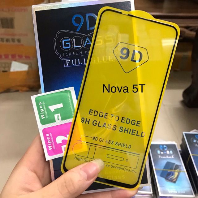 Kính Cường Lực 9D Huawei Nova 5T Full Keo Màn Hình
