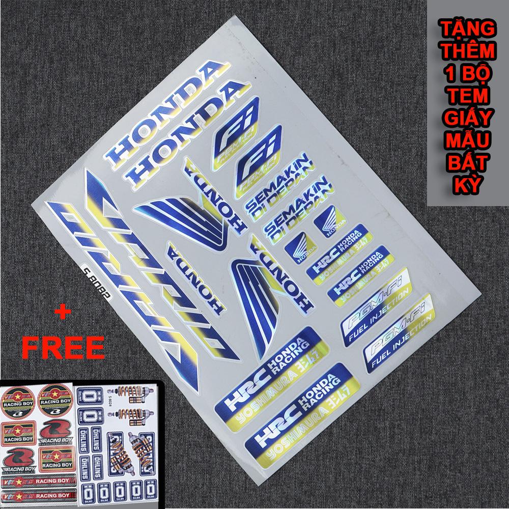 [HCM]Bộ tem logo tem crom bóng dán full xe Vario - màu titan