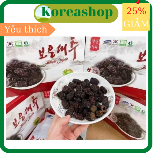 [Hàng Chính Hãng] Mứt táo đen Hàn Quốc loại 1 1Kg