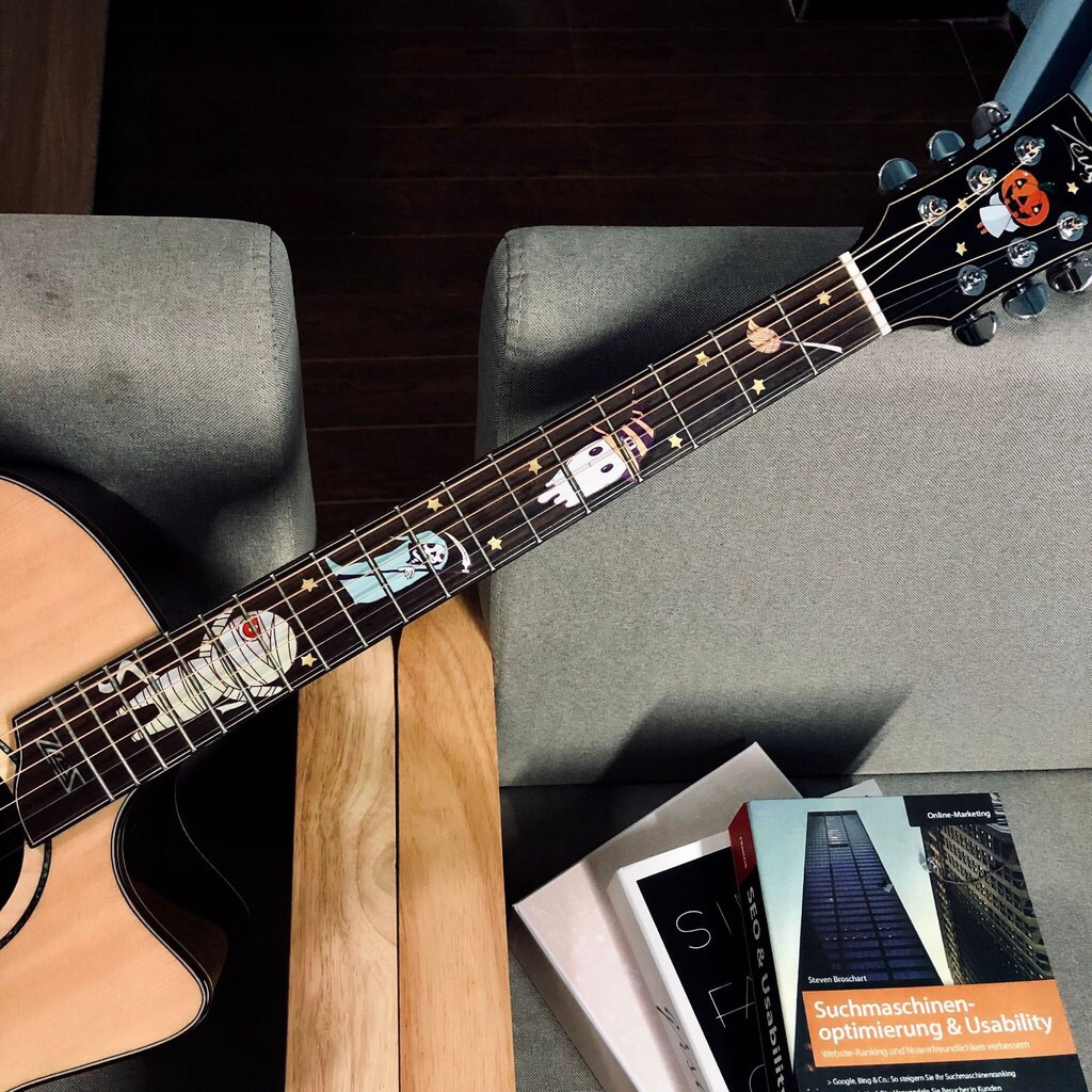 Dán cần đàn guitar nhiều hình