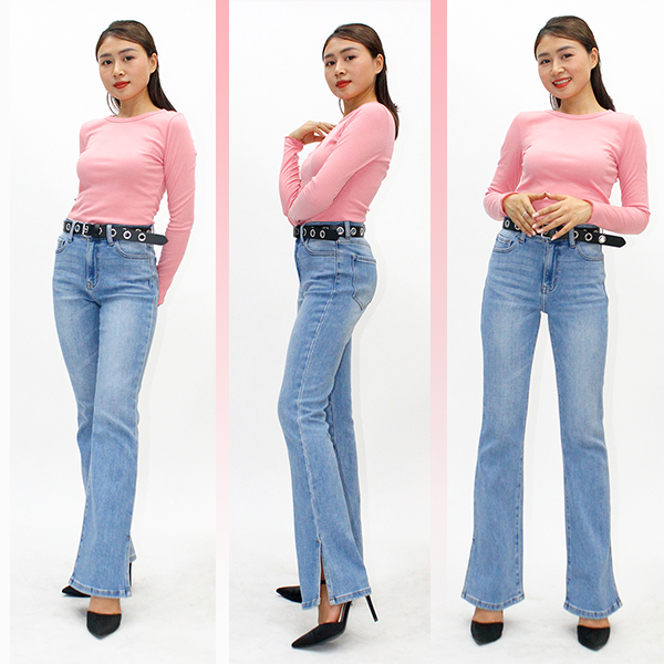 Quần Jeans nữ ống loe WFLA003M