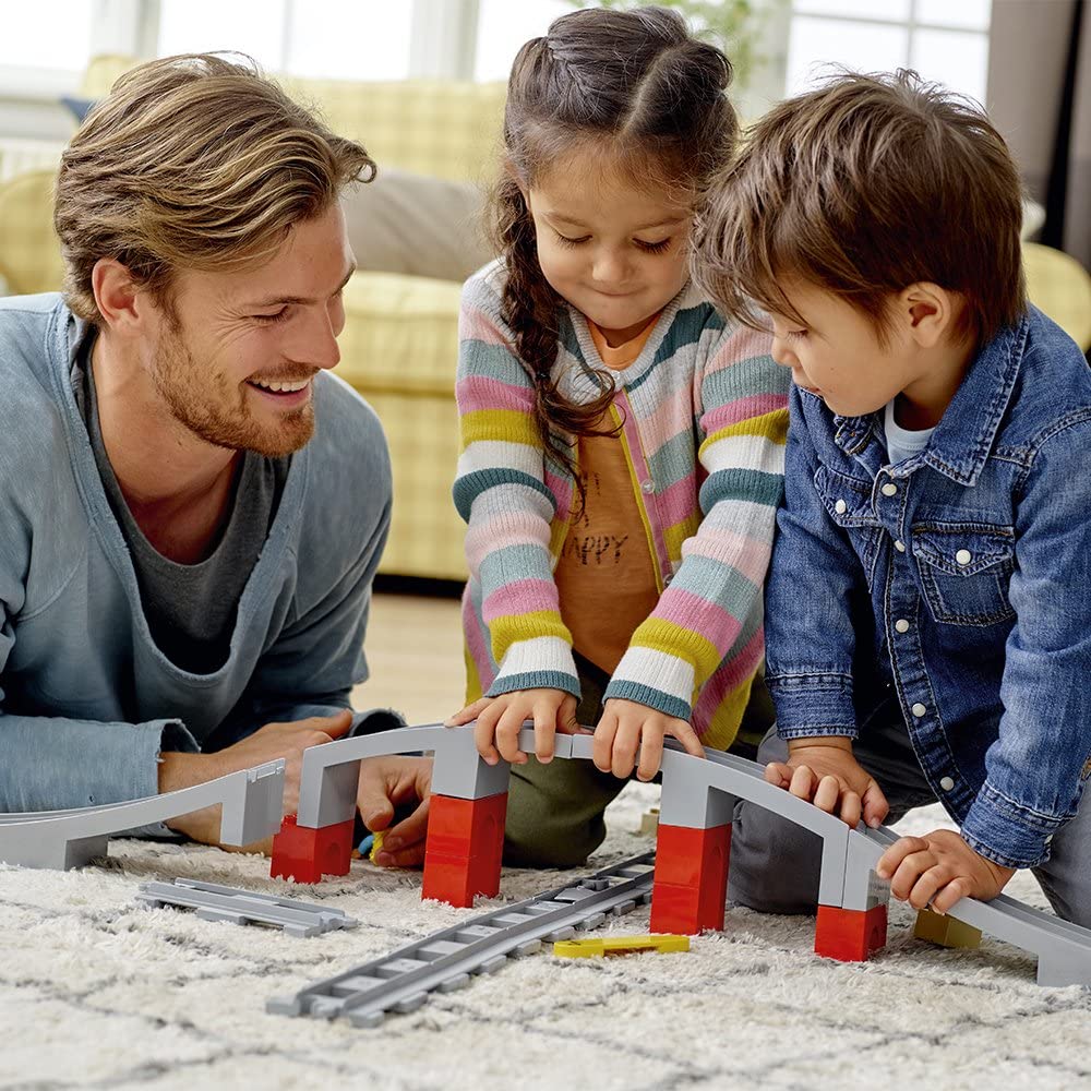 Cầu và đường ray xe lửa LEGO DUPLO 10872 khối (26 miếng)