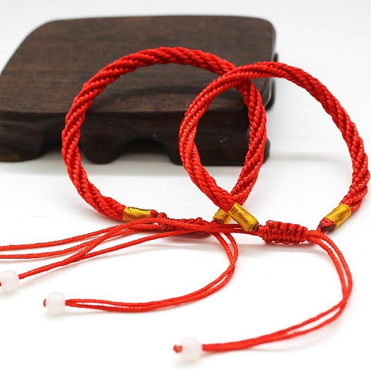 Vòng Tay Phong Thủy Chỉ Đỏ May Mắn LD037