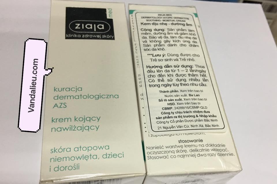 KEM CHĂM SÓC DA ZIAJA MED ATOPY 50ML.
