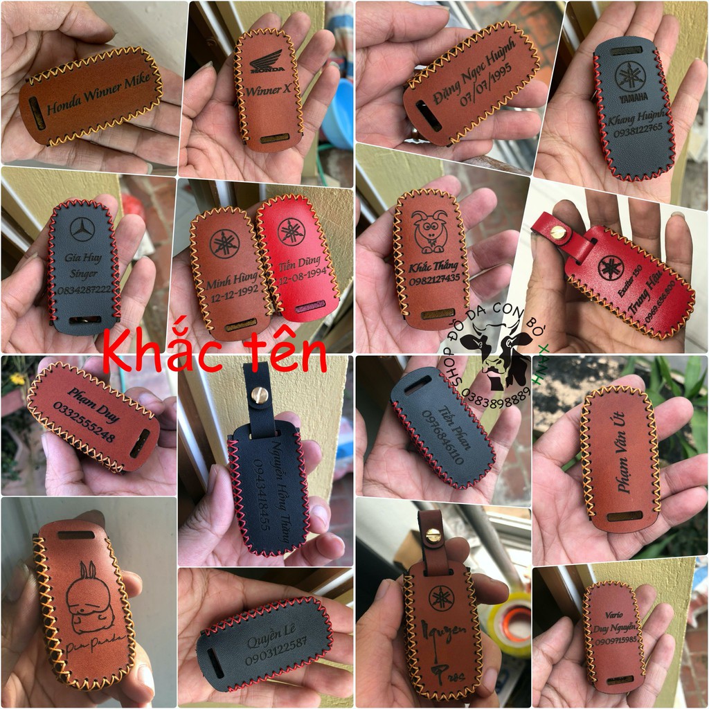 Bao Da Chìa Khóa Hyperion Smartkey chống trộm, tìm xe handmade da thật (Mẫu 1)