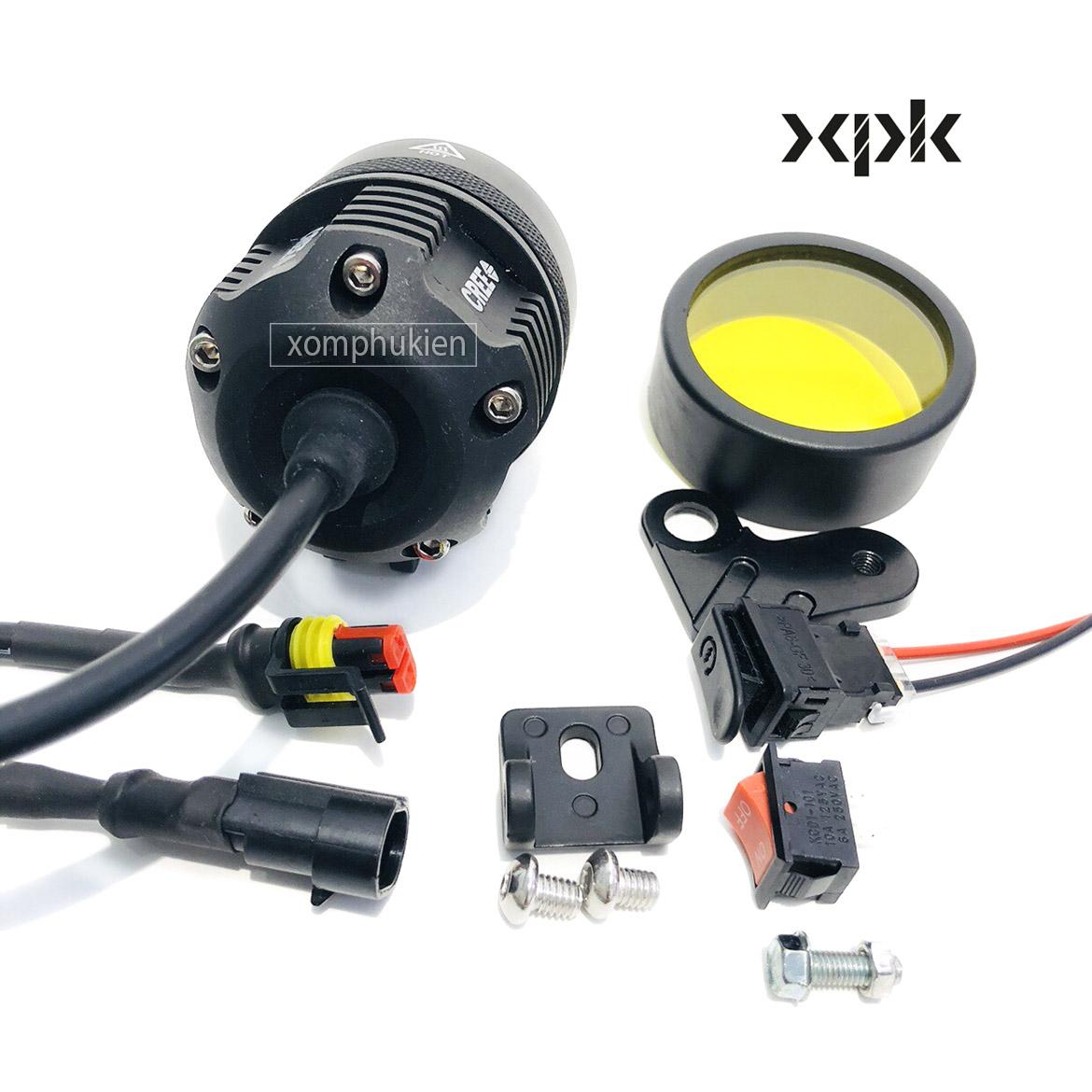 Đèn Trợ Sáng L4X CREE T6 30w Gắn Xe Máy [ kèm Phụ Kiện ]