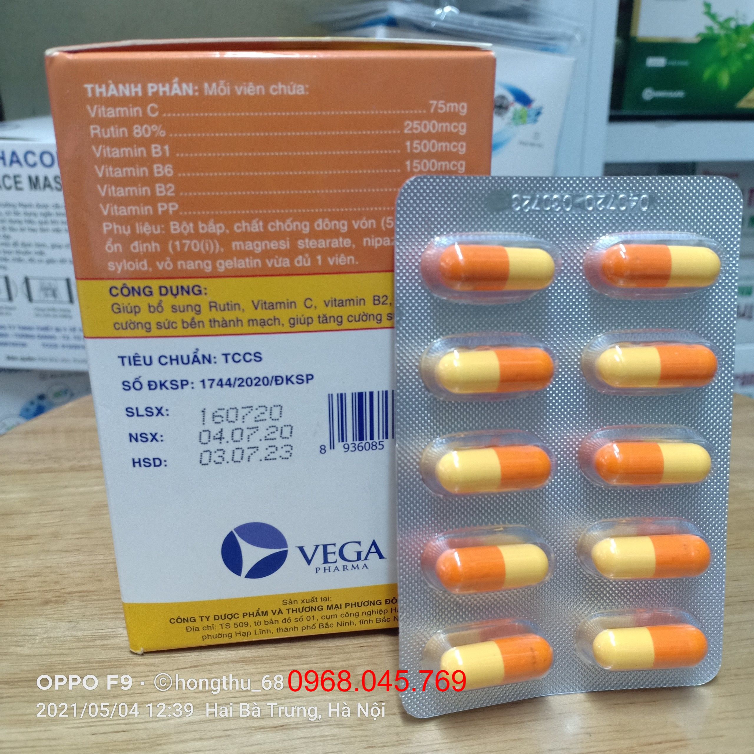 VITAMIN TỔNG HỢP B COMPLEX C - HỘP 100 VIÊN