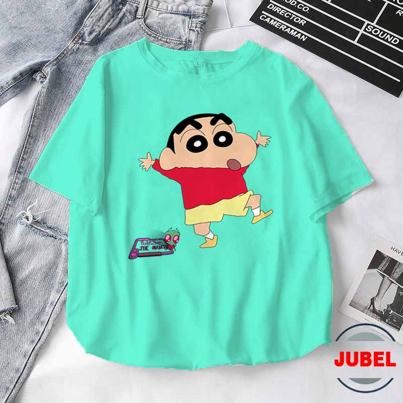 [HCM]Áo thun Unisex - shin cartoon thư giản