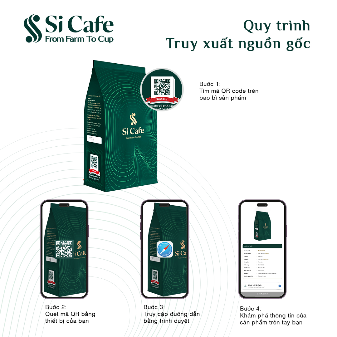 CÀ PHÊ PHIN GIẤY VIBE TỪ SI CAFE - 100% ROBUSTA