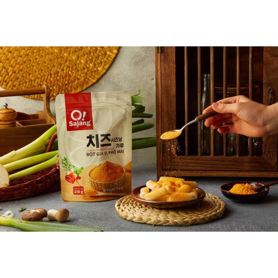 250g Bột phô-mai Lắc Hàn Quốc Lắc Bánh Gạo Khoai Tây - BAO BÌ MỚI