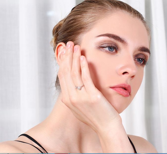 [HCM]Nhẫn nữ bạc S925 đính đá N16