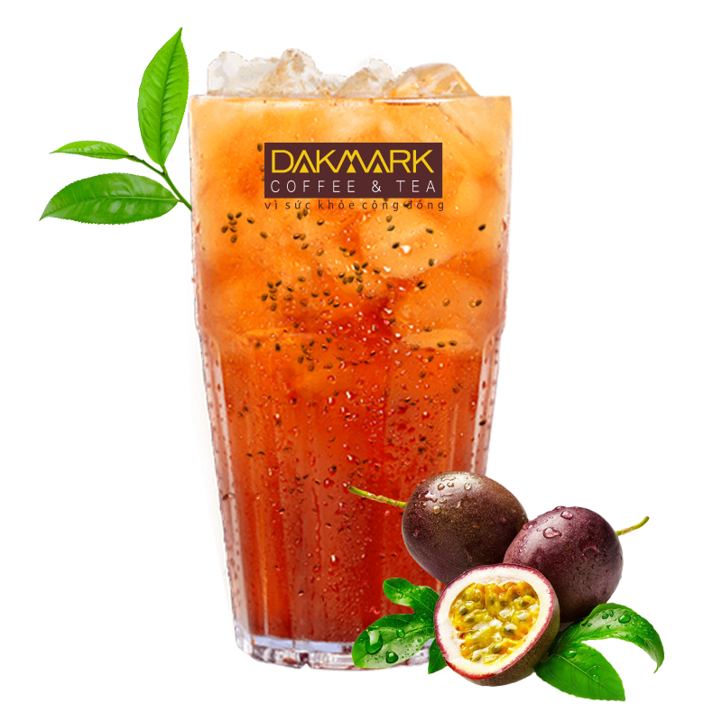 Trà chanh dây hạt chia DakMark - Trà hòa tan 200g (10gói x 20g)